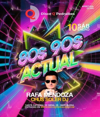 SESION 80,90  ACTUAL CON RAFA MENDOZA en Barcelona