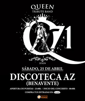 Q71, Tributo Queen en Benavente en Zamora
