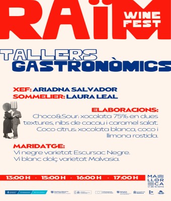 Taller Enogastronòmic - Raïm Wine Fest  en Balears, Illes