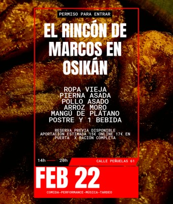 Rincón de Marco en Osikán - La cucharita colectiva (22 de febrero) en Madrid