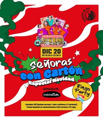 SEÑORAS CON CARTÓN Especial Navidad 20 de diciembre en Madrid