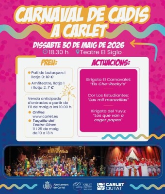 CARNAVAL DE CADIS A CARLET en Valencia