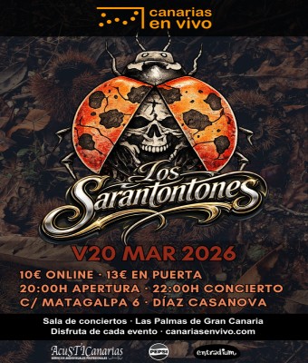 Sarantontones en Canarias en Vivo en Palmas, Las