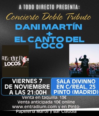 Recuerdos Locos en Sala Divinno (Pinto) en Madrid