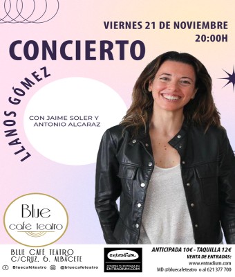 VIERNES 21 DE NOVIEMBRE - CONCIERTO LLANOS GÓMEZ CON JAIME SOLER Y ANTONIO ALCARAZ en Albacete