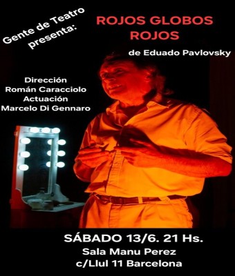 Rojos globos rojos en Barcelona