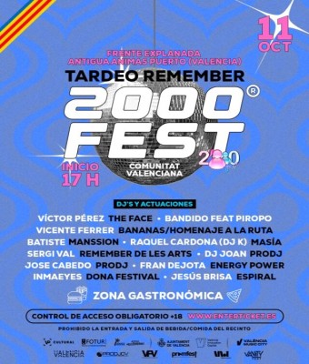 2000 FEST ® TARDEO + NOCHE REMEMBER HITS en Valencia