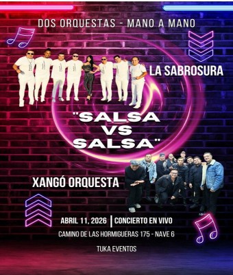 Concierto de salsa - 2 orquestas en escena en Madrid