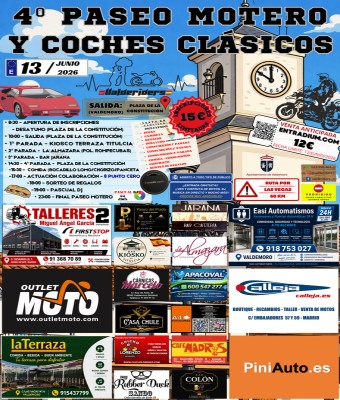4º PASEO MOTERO Y COCHES CLÁSICOS en Madrid