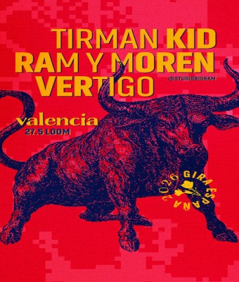 TIRMAN KID + RAM Y MOREN + VERTIGO en Valencia/València
