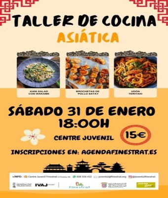 TALLER COCINA ASIÁTICA en Alicante