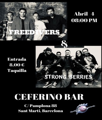 Freedivers & Strong Berries Concert en Barcelona