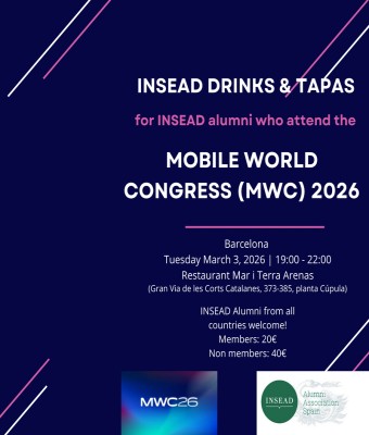INSEAD MWC 2026 DRINKS + TAPAS en Barcelona