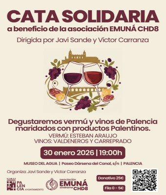 Cata de vinos solidaria en Palencia