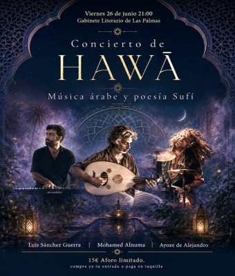 Concierto de HAWĀ: Música árabe y poesía sufí en Palmas, Las