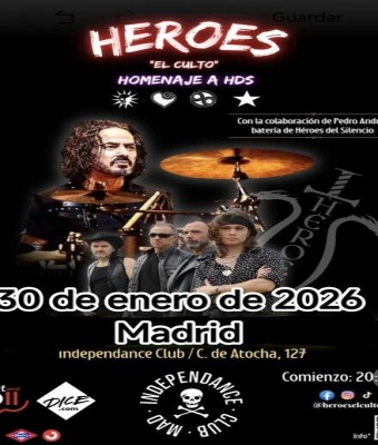 Héroes "El Culto" - Concierto Homenaje a Heroes del Silencio en Madrid