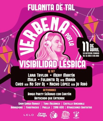 LA VERBENA DE FULANITA DE TAL POR LA VISIBILIDAD LÉSBICA  en Madrid