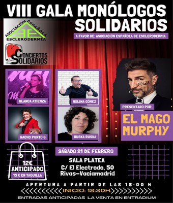 VIII GALA MONOLOGOS SOLIDARIOS POR LAS ENFERMEDADES RARAS en Madrid