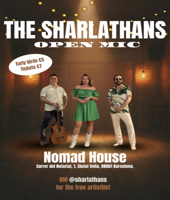 The Sharlathans Open Mic en Barcelona