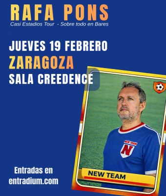 Rafa Pons en ZARAGOZA - Sala Creedence