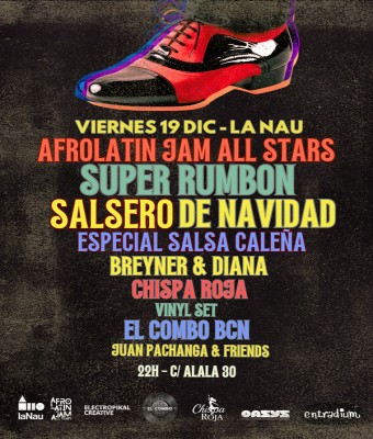 Super rumbon salsero de Navidad: Afrolatin Jam all stars + Diana y Breyner + chispa roja +el combo bcn en Barcelona