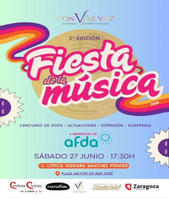 FIESTA DE LA MÚSICA 2026 - Con V de Voz en Zaragoza