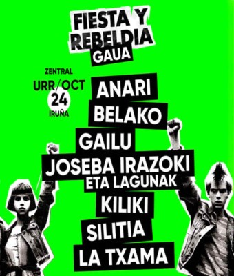 Fiesta y Rebeldía en Sala Zentral, Pamplona 2025