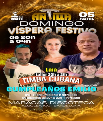 ANTILLA SALSA BARCELONA - DOMINGO 5 ABR26 