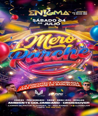 ENIGMA · SÁBADO 4JUL26 en Barcelona