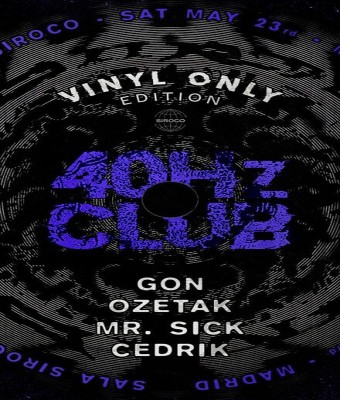 40Hz Club pres 100% Vinyl only night vol 1 en Madrid