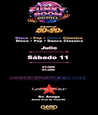 FUNKY ROOM DISCO DANCE 1976-1999 en Santa Cruz de Tenerife