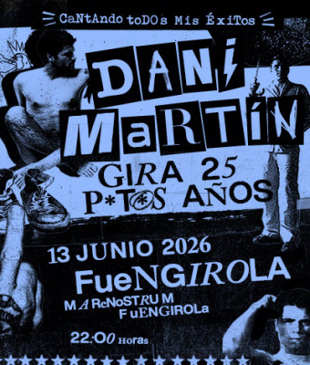 Concierto Dani Martín - Gira 25 P*t*s Años en Málaga