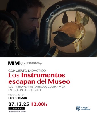 Concierto didáctico: Los instrumentos escapan del museo en Málaga