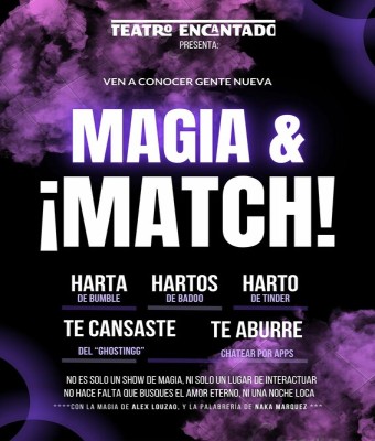 Magia y Match!... conoce gente mientras ves un show de magia en Madrid