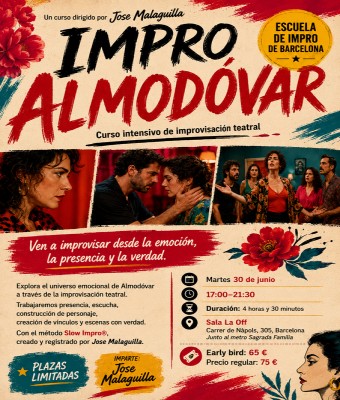 IMPRO ALMODÓVAR: INTENSIVO (INTENSO) DE IMPRO TEATRAL en Barcelona