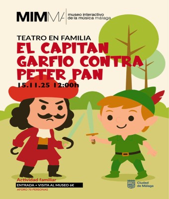 TEATRO EN FAMILIA, "EL CAPITAN GARFIO CONTRA PETER PAN" en Málaga