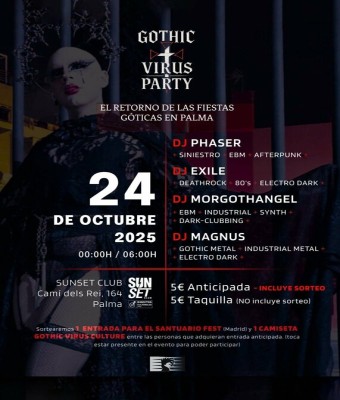 Gothic Virus Party - El retorno de las fiestas góticas a Palma en Balears, Illes