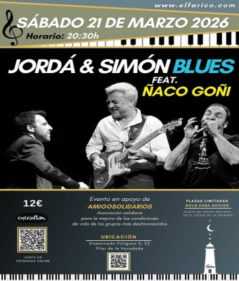 CONCIERTO EN EL FARO: JORDÁ Y SIMÓN BLUES / FEAT ÑACO GOÑI en Alicante/Alacant