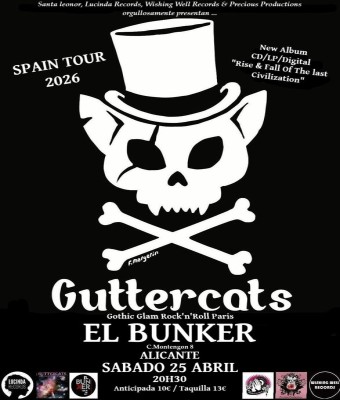 Guttercats en El Bunker en Alicante/Alacant