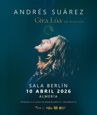 CONCIERTO ANDRÉS SUÁREZ (EN ACÚSTICO) - ALMERÍA - SALA BERLÍN SOCIAL CLUB - VIERNES 10 DE ABRIL