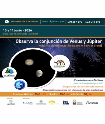 Observa la conjunción de Venus y Júpiter en Valencia/València
