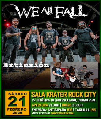 We All Fall + Extinzión en Ciudad Real
