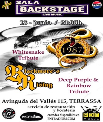 BLACKMORE’S RISING-1987 WHITESNAKE TRIBUTE en Barcelona
