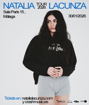 CONCIERTO NATALIA LACUNZA - MÁLAGA - SALA PARIS 15 - VIERNES 30 DE ENERO