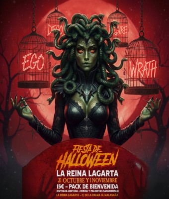 Halloween La Reina Lagarta en Madrid