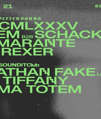 Herrensauna: MCMLXXXV · CEM b2b Schacke / Nathan Fake live · D. Tiffany en Barcelona
