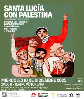SANTA LUCÍA CON PALESTINA en Gran Canaria
