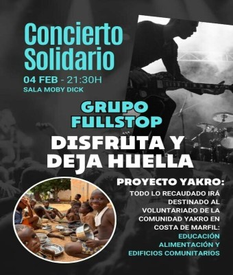 Concierto Solidario de FullStop para Yakro (Costa de Marfil) en Madrid