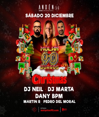 Entradas con descuento para Molan los 90 Christmas en Burgos