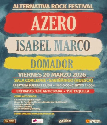 Azero + Isabel Marco + Domador en Sabiñánigo en Huesca